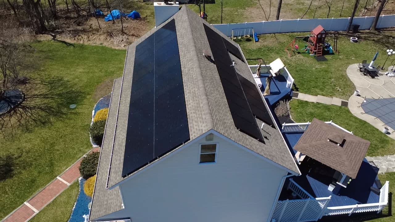 Gallery photos for Solar Panel Detach and Reset for a Greenwich CT Roof Replacement: Image #1