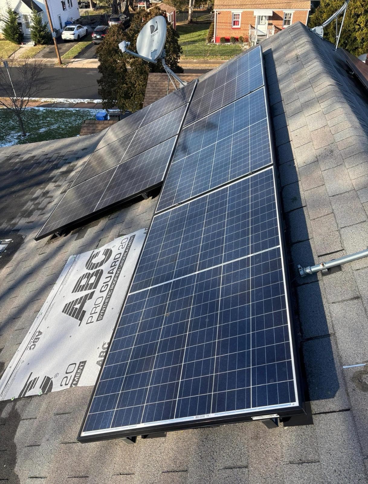 Gallery photos for Roof Replacement and Solar Panel Reinstallation in Hartford: Image #1