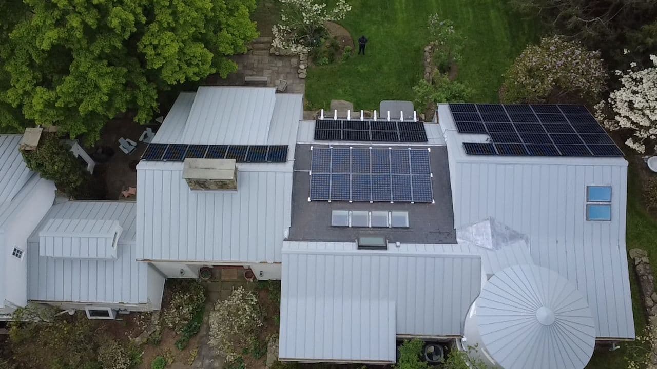 Gallery photos for Solar Detach and Reset with Full Roof Replacement in Darien CT: Image #1