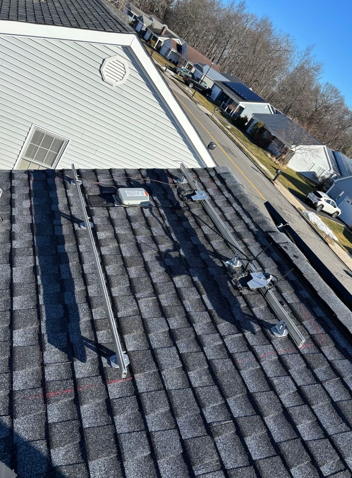Gallery photos for Seamless Roof Replacement and Solar Panel Reinstallation in Westchester County: Image #1