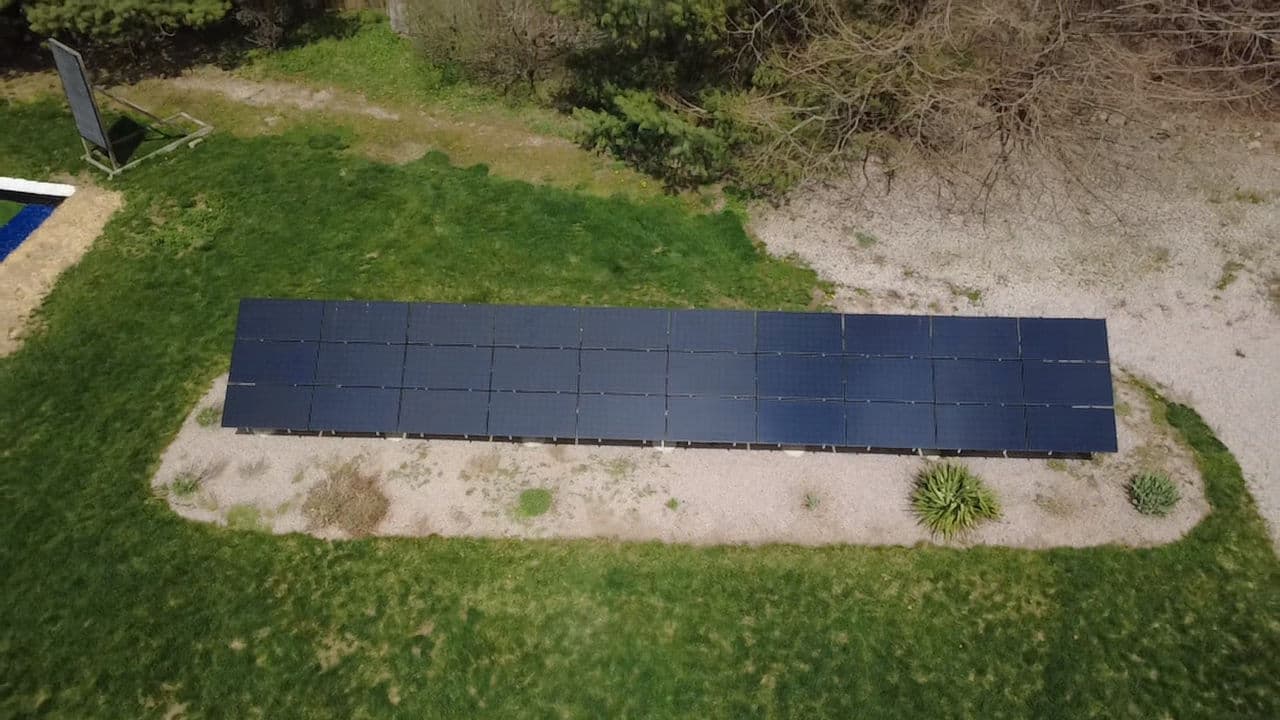 Ground Mount Solar Panel Inspection for Inverter Replacement in New Canaan CT image