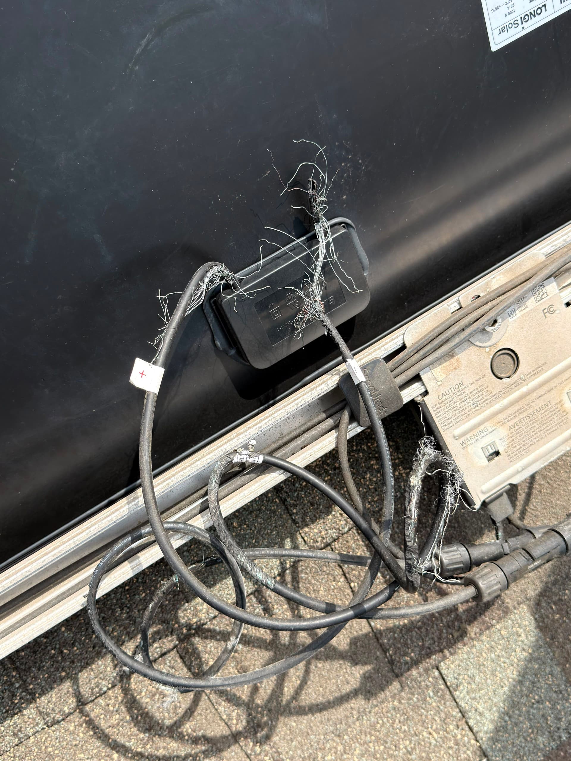 Gallery photos for Squirrel Damage to Solar Panels Is a Real Problem in Stratford CT: Image #1