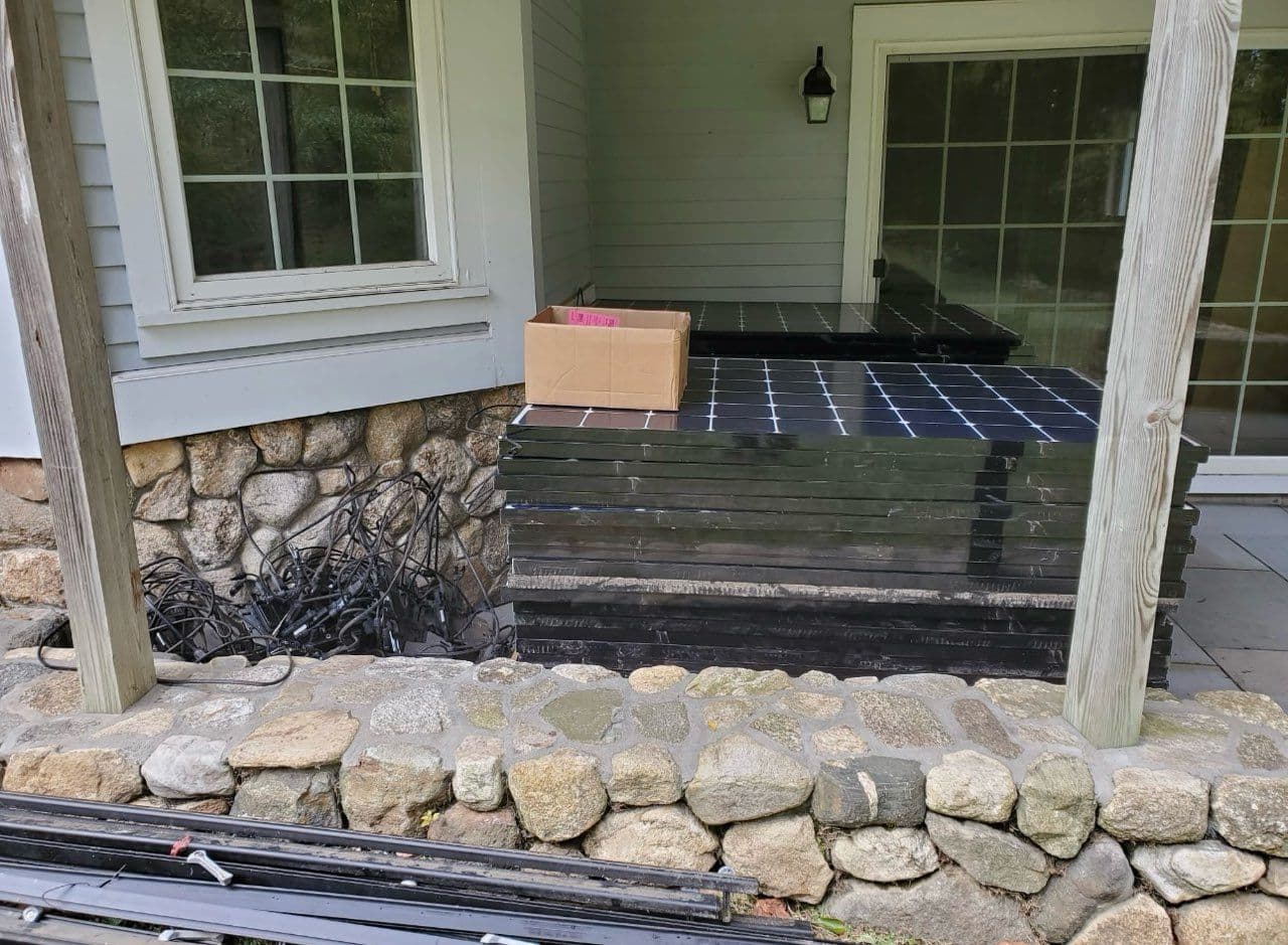 Solar Panel Removal and Roof Replacement in Easton CT