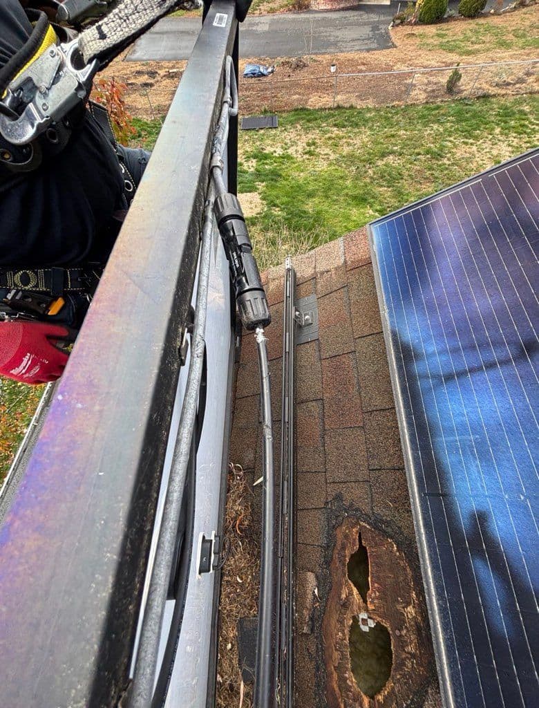 Roof and Solar Panel Protection Project in Milford CT