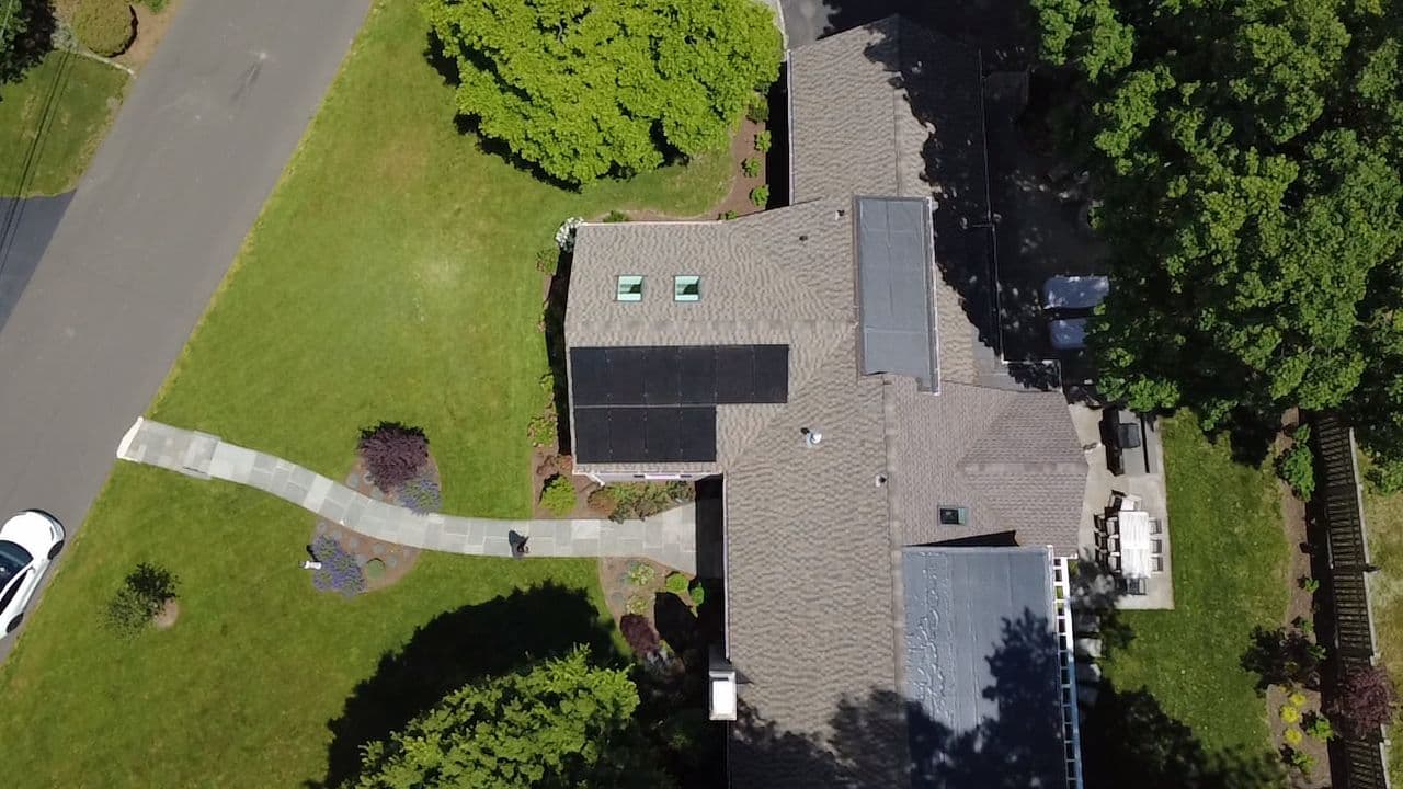 Solar Panel Removal and Reinstallation During Roof Replacement in Darien CT image