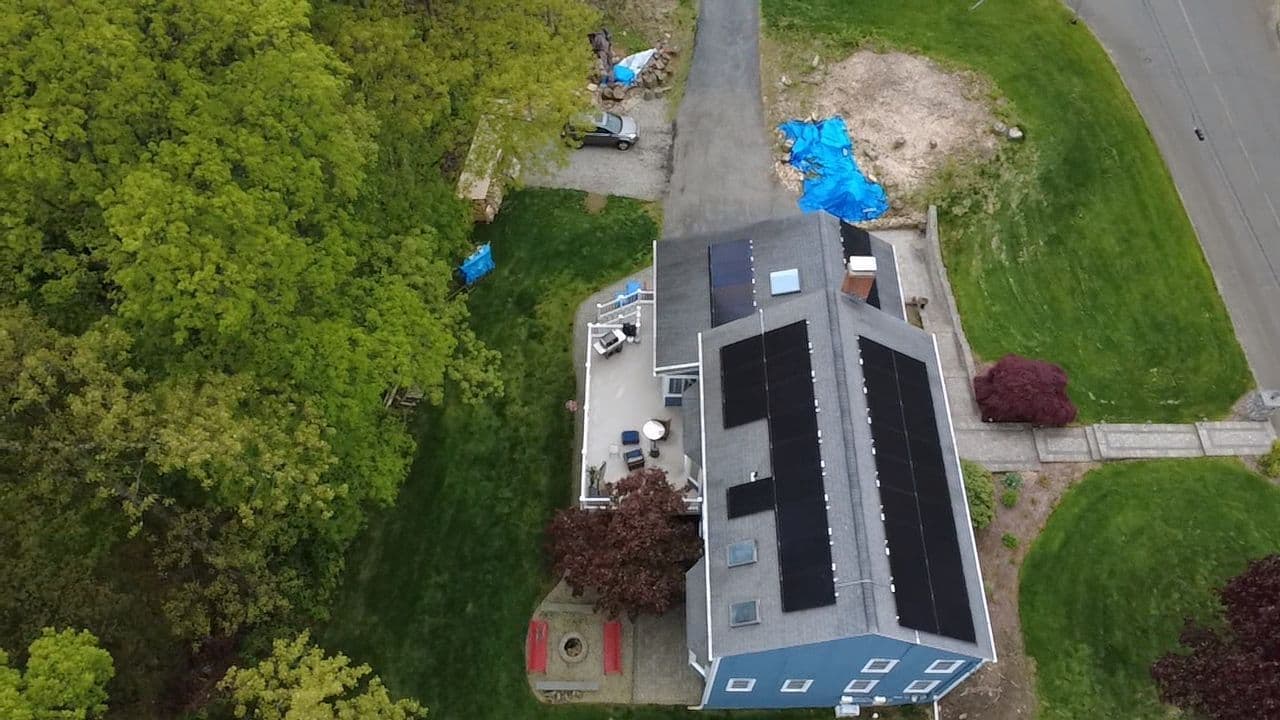Gallery photos for Solar Detach and Reset Paired With Roof Replacement in Easton CT: Image #1