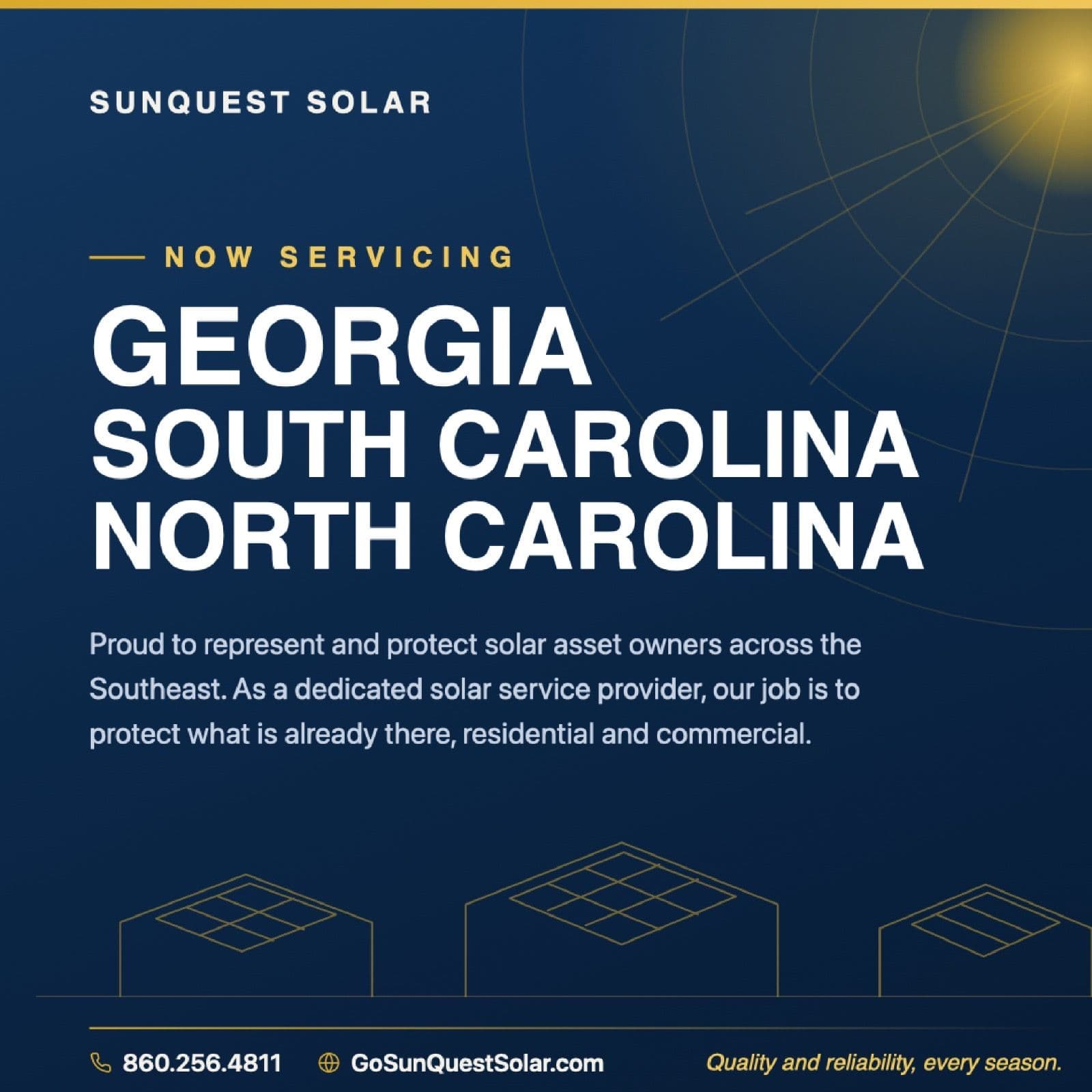 SunQuest Solar Now Serving Georgia, South Carolina, and North Carolina image