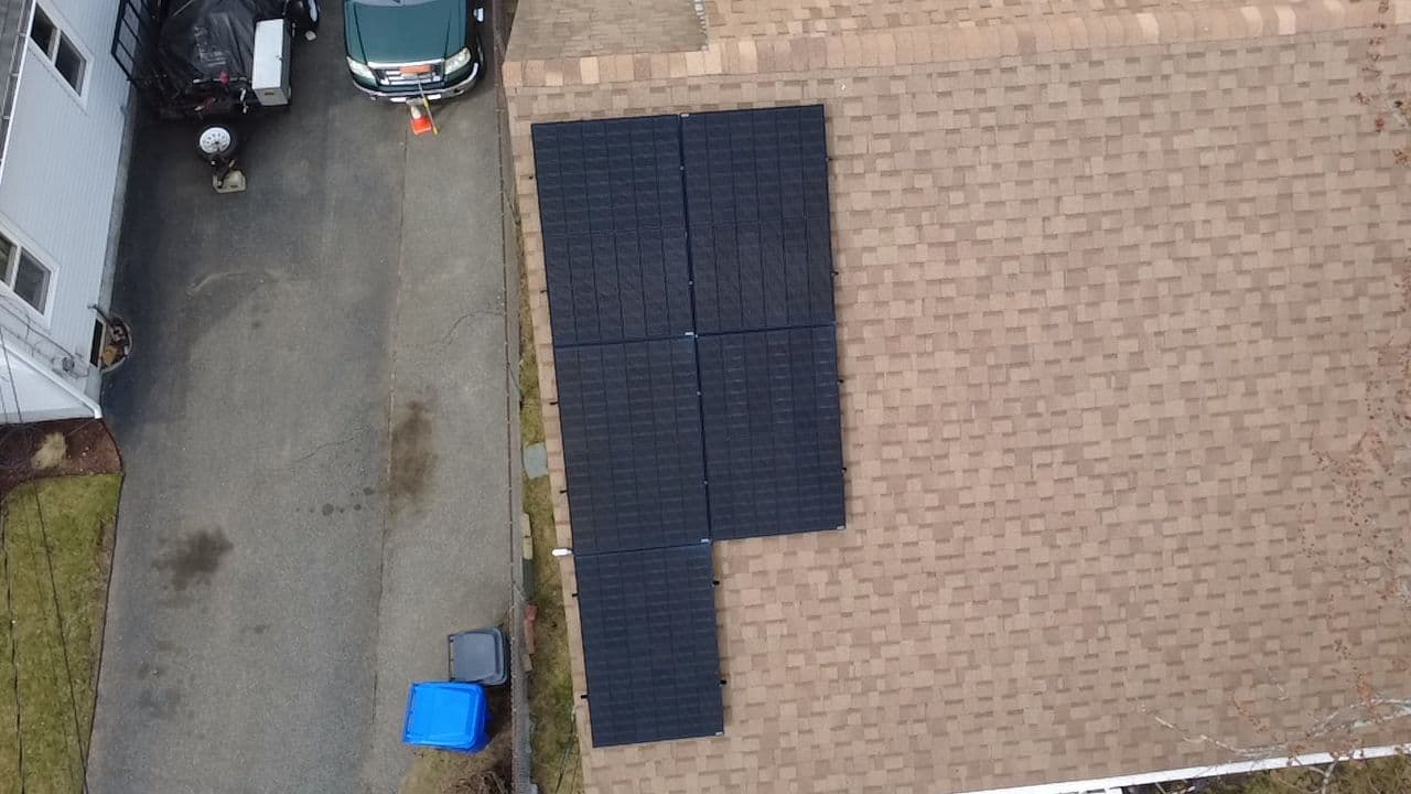 Gallery photos for Solar Detach and Reset with Full Roof Replacement in Pawtucket RI: Image #1